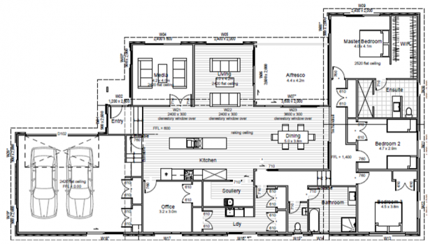 292 Split Level 1 floor plan